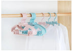 Perchas para ropa de bebé perchas de plástico portátiles para abrigos, toallas y bufandas, con diseño resistente al viento, ideales para organizar la ropa infantil.