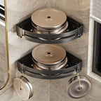 Soporte adhesivo para baño estante organizador para ducha, repisa de almacenamiento sin taladrar, esquinero para baño y toallero.