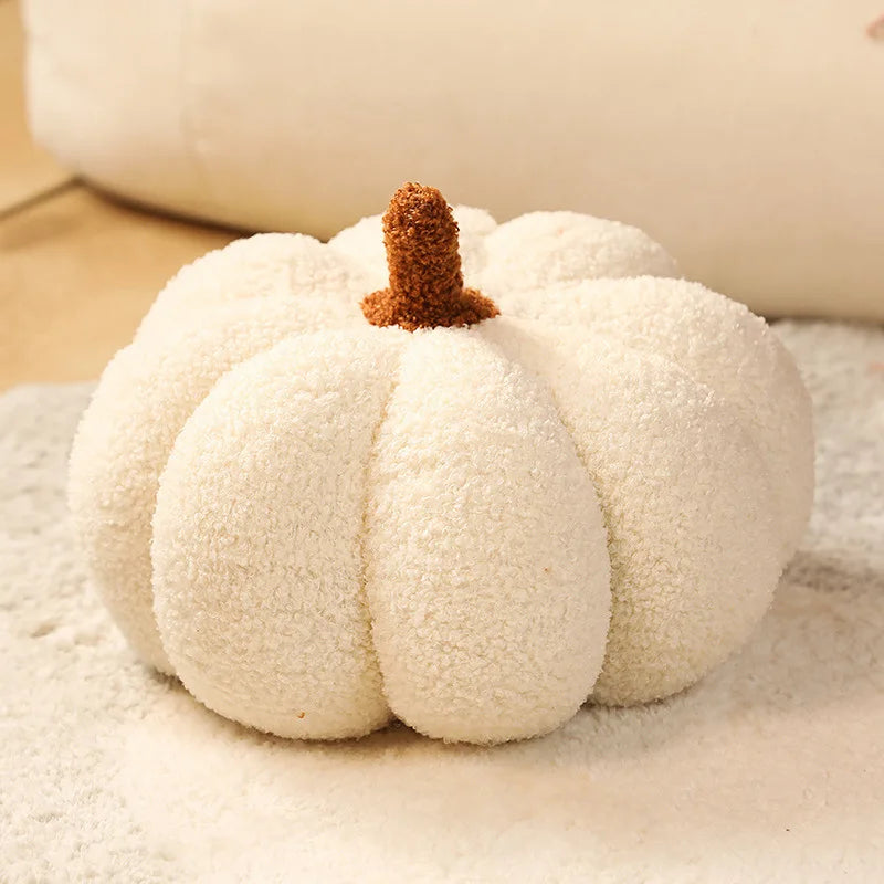 Cojín de asiento mullido, adorable cojín decorativo con forma de calabaza, cojín supersuave para la zona lumbar, el sofá o el alféizar de la ventana; adorno de calabaza para Halloween.