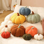 Cojín de asiento mullido, adorable cojín decorativo con forma de calabaza, cojín supersuave para la zona lumbar, el sofá o el alféizar de la ventana; adorno de calabaza para Halloween.