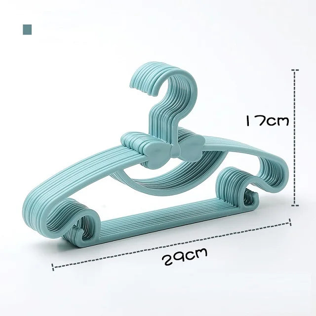 Perchas para ropa de bebé perchas de plástico portátiles para abrigos, toallas y bufandas, con diseño resistente al viento, ideales para organizar la ropa infantil.