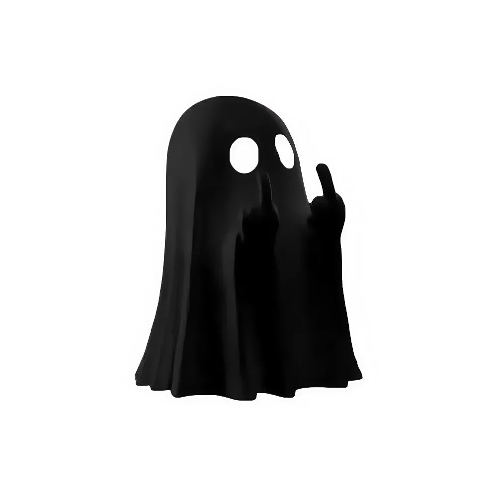 unidades: Figura de fantasma adorable haciendo el gesto del dedo medio; ideal para fiestas de Halloween, carnavales y celebraciones; sirve como adorno decorativo o relleno para bolsas de regalo.