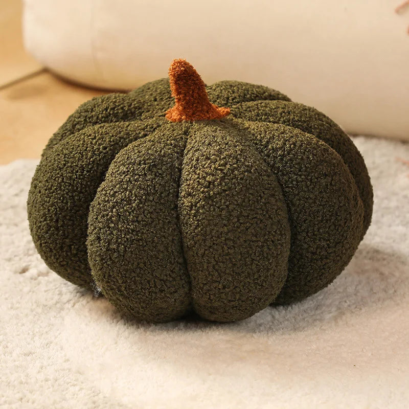 Cojín de asiento mullido, adorable cojín decorativo con forma de calabaza, cojín supersuave para la zona lumbar, el sofá o el alféizar de la ventana; adorno de calabaza para Halloween.