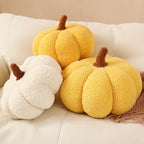 Cojín de asiento mullido, adorable cojín decorativo con forma de calabaza, cojín supersuave para la zona lumbar, el sofá o el alféizar de la ventana; adorno de calabaza para Halloween.