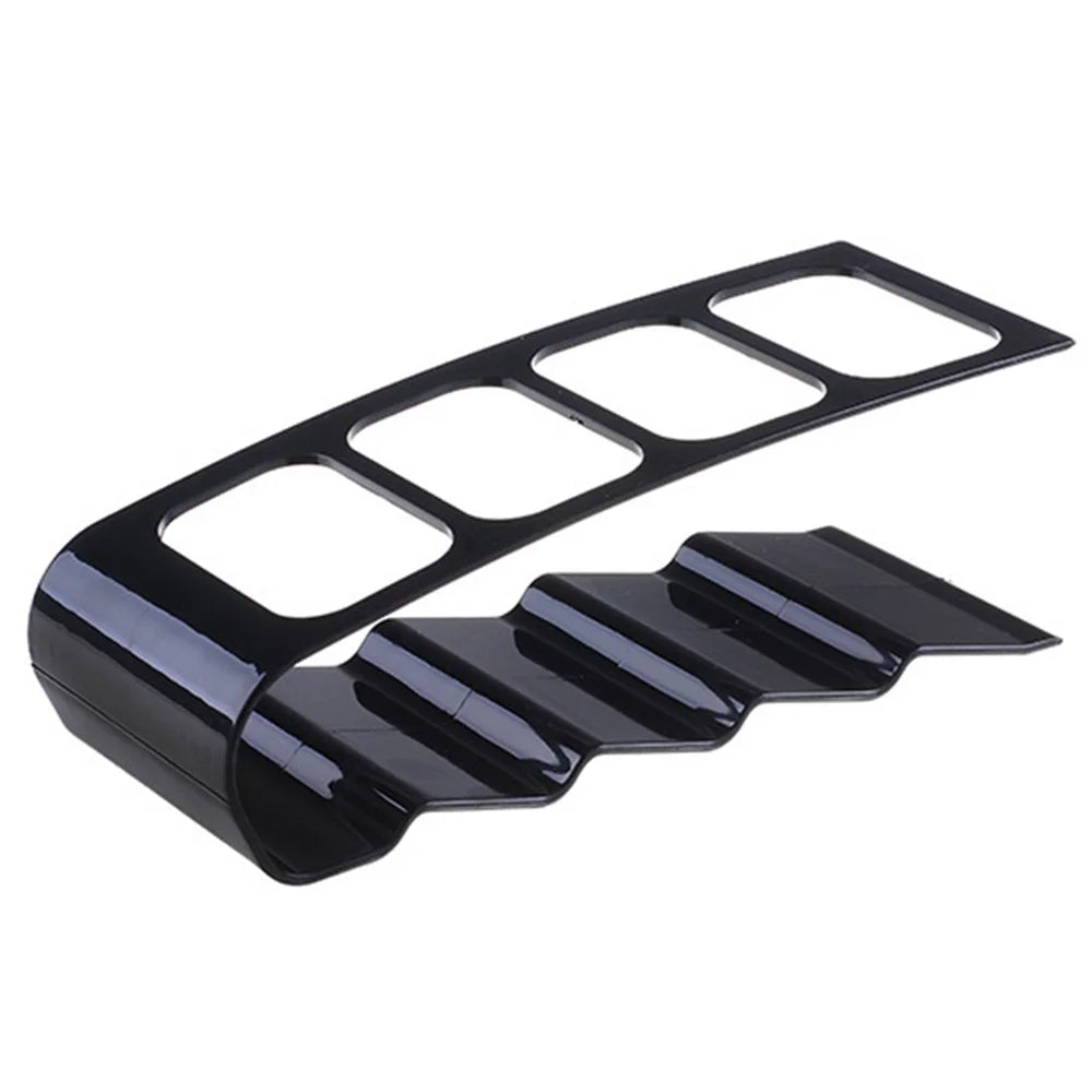 Soporte organizador de 4 compartimentos para mandos a distancia de TV y electrodomésticos; soporte de sobremesa para el hogar, la sala de estar o la oficina.