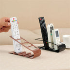 Soporte organizador de 4 compartimentos para mandos a distancia de TV y electrodomésticos; soporte de sobremesa para el hogar, la sala de estar o la oficina.
